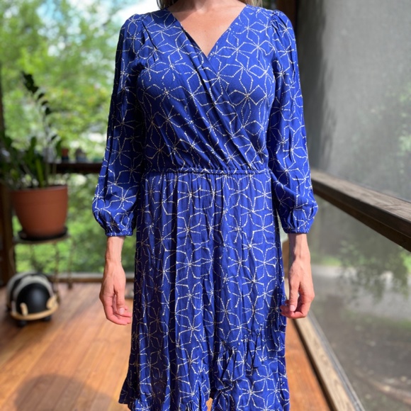 Tracy Reese Blue midi dress - Picture 3 of 3